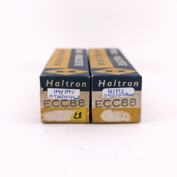 2 X ECC88 HALTRON TUBE....