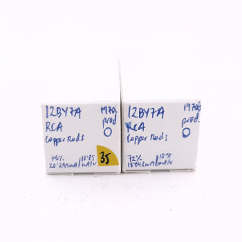 2 X 12BY7A RCA TUBE. 1970s...