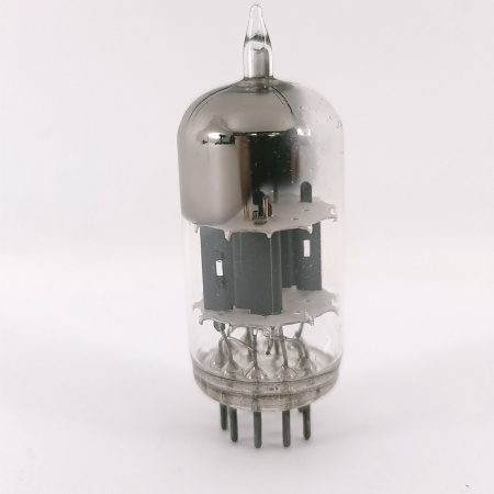 1 X ECC81 PHILIPS TUBE. 1950s PROD. D-GETTER. COPPER RODS. USED. 37. CH169