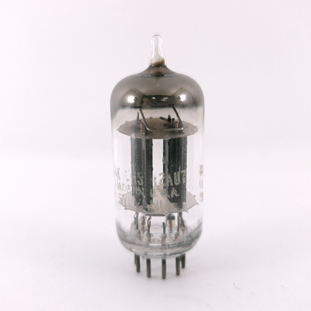 1 X 12AU7 SYLVANIA TUBE. 1950s PROD. 17MM PLATES. RECTANGULAR GETTER. 44. CH169