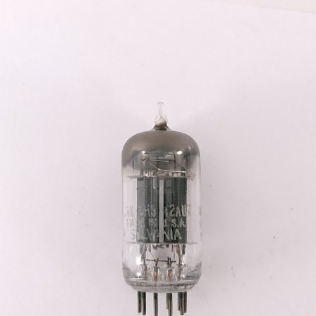 1 X 12AU7 SYLVANIA TUBE. 1950s PROD. 17MM PLATES. RECTANGULAR GETTER. 44. CH169