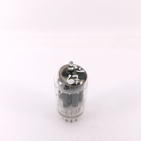 1 X 12AU7A SYLVANIA TUBE. 1960s PROD. 17MM PLATES. COPPER RODS. USED. 46. CH169