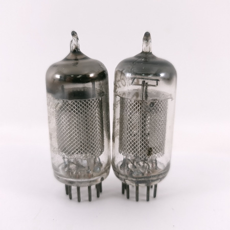 2 X EF86 ADZAM TUBE. 1950s PROD. RECTANGULAR GETTER. USED. 47. CH169