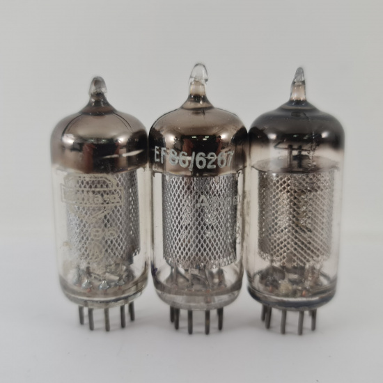 3 X EF86 TUBE. 1950s MULLARD PROD....