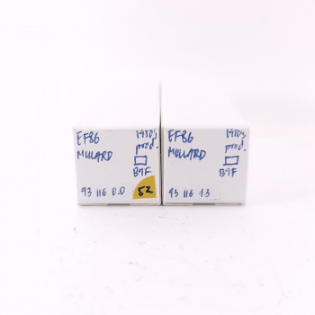 2 X EF86 MULLARD TUBE....