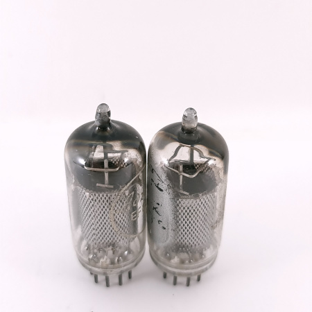 2 X EF86 ADZAM TUBE. 1950s MULLARD PROD. SQUARE GETTER. USED. 53. CH169