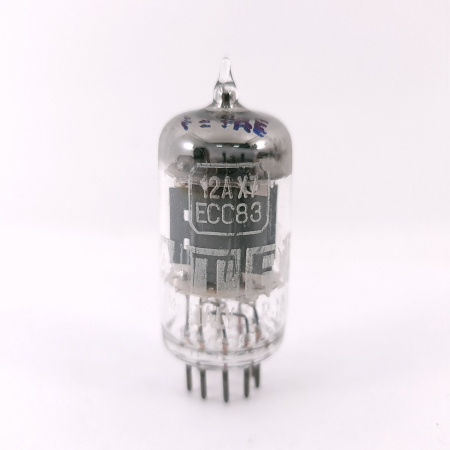 1 X 12AX7 / ECC83 RCA ATES TUBE. 1960s FIVRE TUBE. 17MM PLATES. 54. CH169