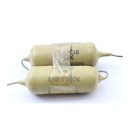 MULLARD MUSTARD CAPACITOR. 47K 1000V 10% *2PC* HIFI. USED. R100-C1