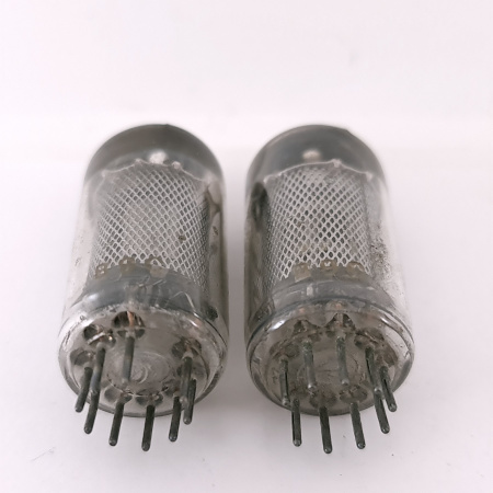 2 X EF86 ADZAM TUBE. 1950s MULLARD PROD. SQUARE GETTER. USED. 57. CH169