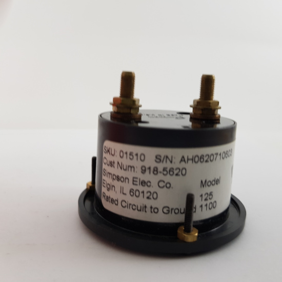 1 X SIMPSON ANALOG PANEL METER 125A...