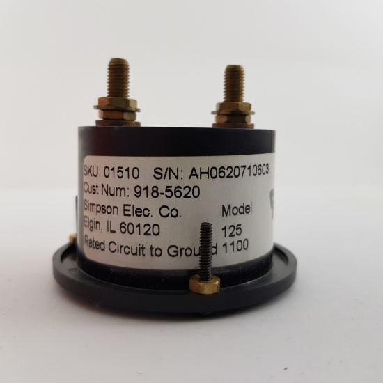 1 X SIMPSON ANALOG PANEL METER 125A...