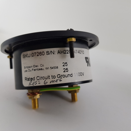 1 X SIMPSON ANALOG PANEL METER 0-3000 DCV + 1 X  SIMPSON MULTIPLIER MODEL 183 3000v