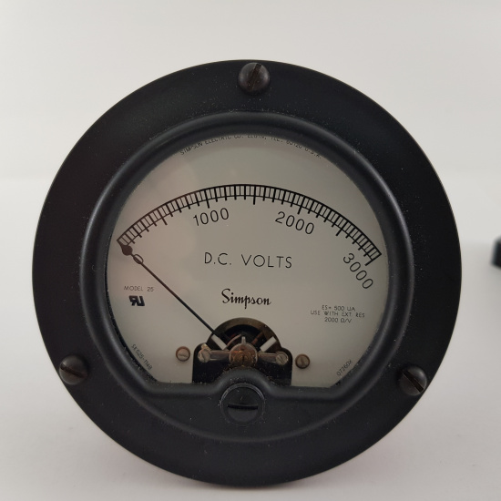 1 X SIMPSON ANALOG PANEL METER 0-3000...