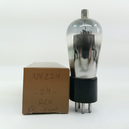1 X UY224 / 24 RCA RADIOTRON TUBE. USED. RCB44