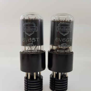2 X 6V6GT MULLARD TUBE.... 2