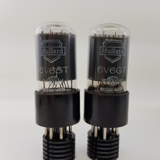 2 X 6V6GT MULLARD TUBE. MATCHED PAIR....