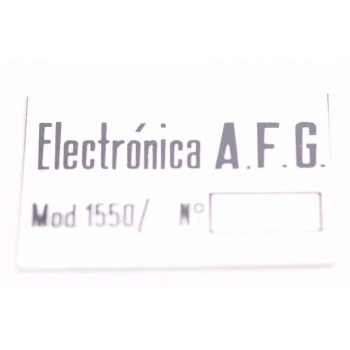 PLATE RADIO MAYMO A.F.G...