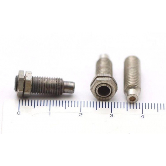 FEMALE SCREW FOR BANANA 19 X 4MM 6MM NOS (NEW OLD STOCK) 2PC. CA265U13F120617