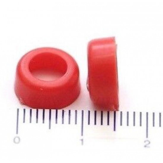 FEMALE BANANA PANEL RED 10,5 X 7MM 6MM NOS (NEW OLD STOCK) 2PC. CA264U930F080617