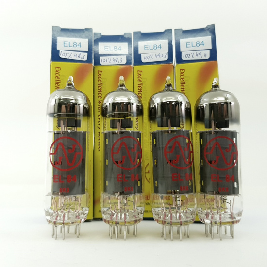 4 X EL84 JJ ELECTRONIC TUBE. MATCHED QUAD. NOS / NIB. 1. C46