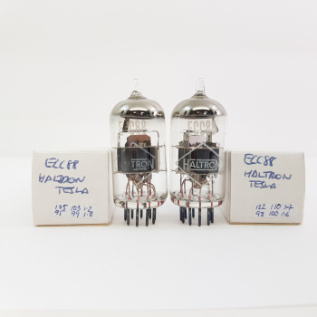 2 X ECC88 HALTRON TUBE...