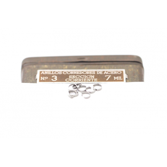 STEEL CRIMP CLAMPS 7MM NOS (NEW OLD...