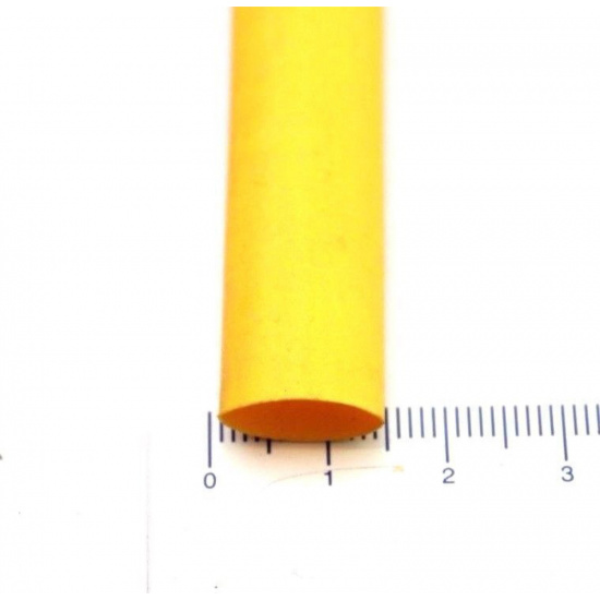 THERMORETRACTIBLE TUBE YELLOW 14MM DIAMETER 200MM LONG NOS 1PC. CA342U10F100817