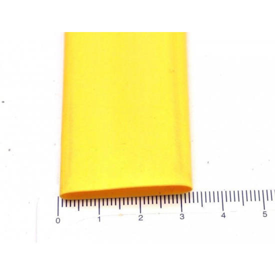 THERMORETRACTIBLE TUBE YELLOW 31MM DIAMETER 200MM LONG NOS 1PC. CA342U5F100817