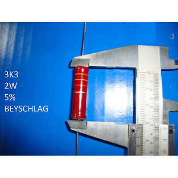 VINTAGE BEYSCHLAG RESISTOR. 2W 3K3 3.3K 5% *1 PC* NEW. OLD VERSION+