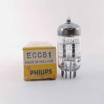 1 X ECC81 PHILIPS TUBE....