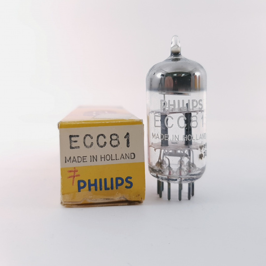 1 X ECC81 PHILIPS TUBE. SIEMENS PRODUCTION. NOS / NIB. RCB41V2