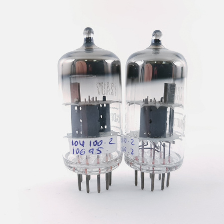 2 X 12AU7 / ECC82 RADIOTRON TUBE. 1960s RFT PROD. MATCHED PAIR. 128. CH166