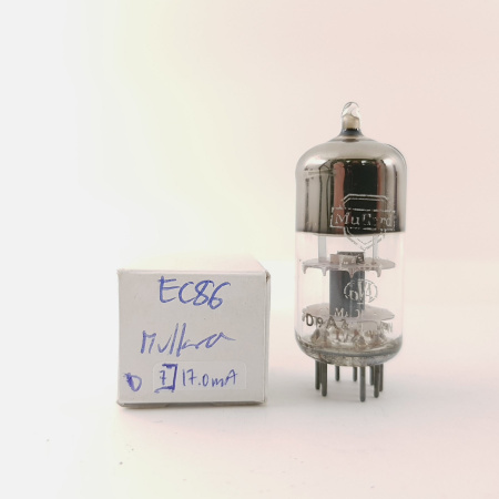 1 X EC86 MULLARD TUBE. 1960s VALVO PRODUCTION. SOLID GETTER. 10. CH159