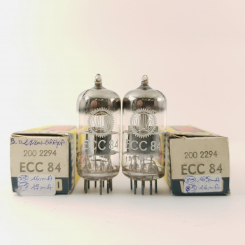 2 X ECC84 VALVO TUBE. 1960s...