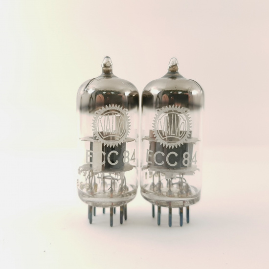 2 X ECC84 VALVO TUBE. 1960s MULLARD...