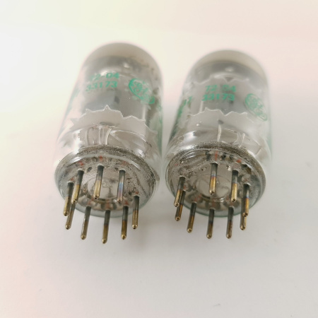 2 X JAN 12AT7WC GENERAL ELECTRIC TUBE. MATCHED PAIR 1970s.NOS. RCB44