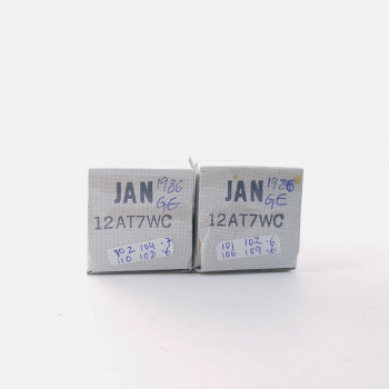 2 X JAN 12AT7WC GENERAL...