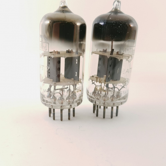 2 X 12AT7 MULLARD TUBE. 1958s SQUARE...