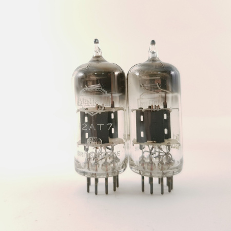 2 X 12AT7 MULLARD TUBE. 1958s SQUARE GETTER PAIR TUBE. TUBE. NOS/NIB. RCB44