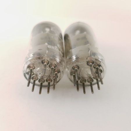2 X 12AT7 MULLARD TUBE. 1958s SQUARE GETTER PAIR TUBE. TUBE. NOS/NIB. RCB44