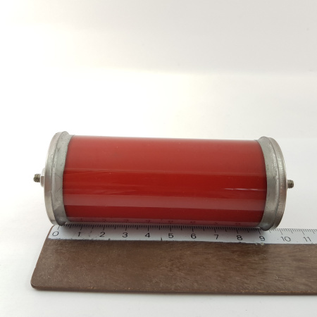 1 X PLASTIC OF40-504 OILD FILLED GLASS CAPACITOR 0.5MFD 4000VDCW HIGH VOLTAGE. RCA299/7