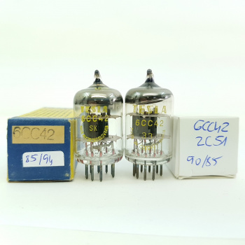 2 X 6CC42 TESLA TUBE....