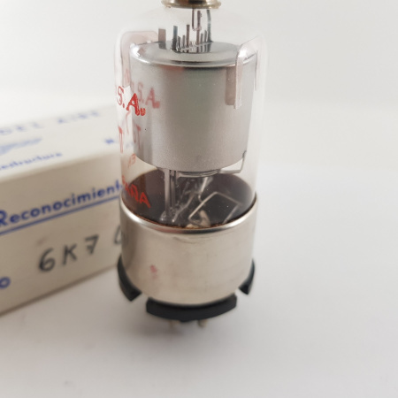 1 X 6K7GT STANDARD TUBE. NOS/NIB. RCB163.