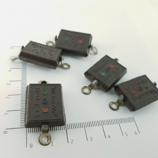 1 X LOT OF 5 MICADIEL MICA CAPACITOR...