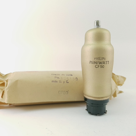 1 X CF50 PHILIPS MINIWATT TUBE. NOS/NIB. RCB401