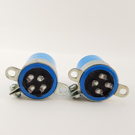 2 x ELECTROLYTIC CAPACITOR PHILIPS 220uF 385V NOS PAIR. RCA399U1F300124