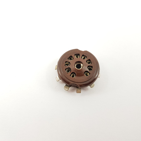 1 X 9 PINS SOCKET NOVAL BAQUELITE. ZOCALO 9 PINES NOVAL BAQUELITA. ZOC5