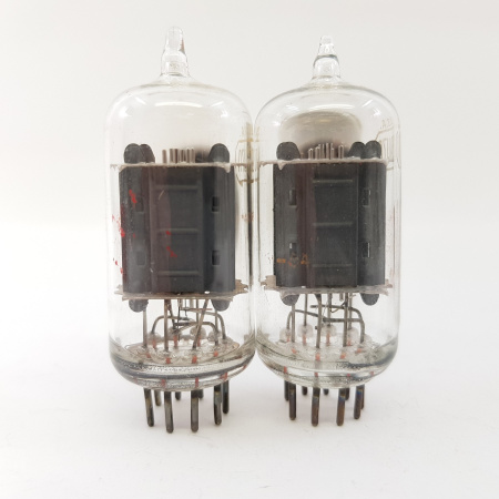 2 X 12AU7A TUBE. RCA BRAND. 17MM PLATES. CLEAR TOP. MATCHED PAIR. CF  ENA