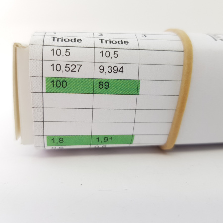 1 X 12AU7 BENDIX TUBE. 17mm PLATE SQUARE GETTER. NOS. RCB41