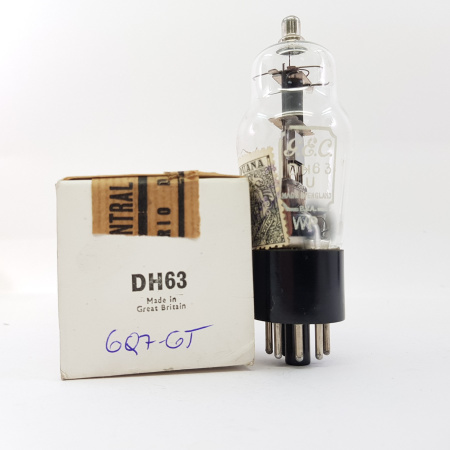 1 X DH63 / 6Q7G G.E.C. TUBE. 1940s PROD. NOS/NIB. CB44